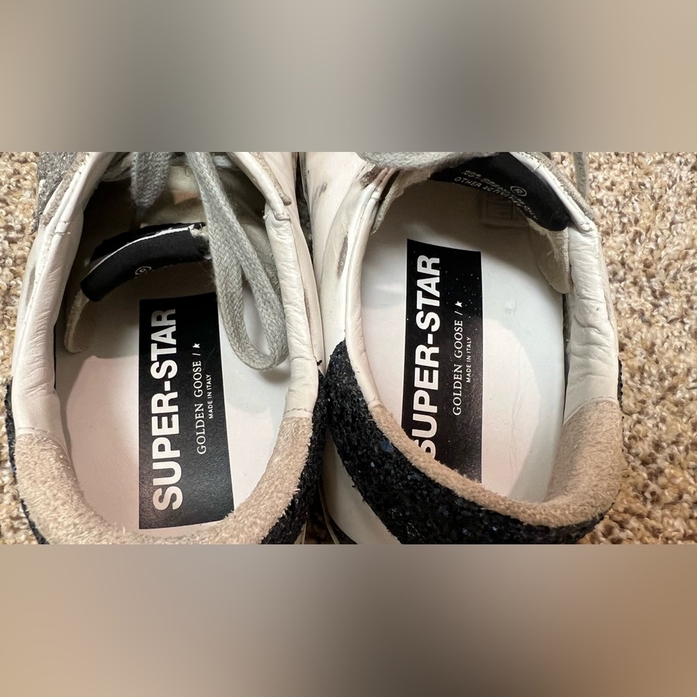 Golden Goose Women’s sneakers silver navy sparkly size 40. - Picture 6 of 11